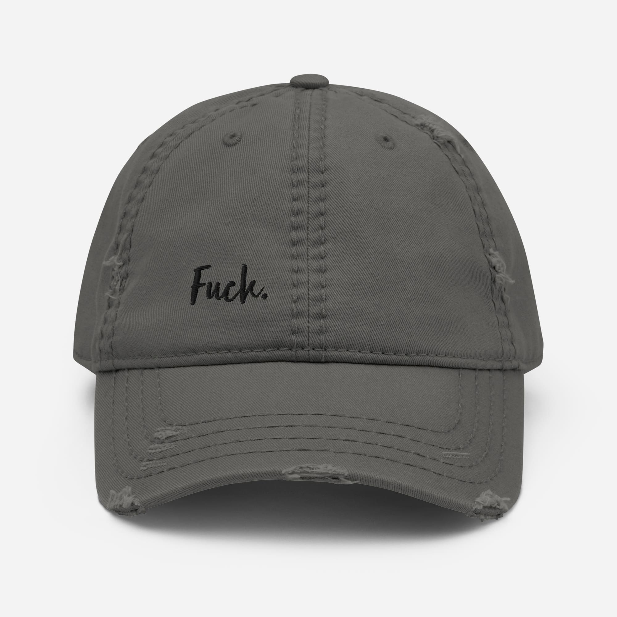 "Fuck" Distressed Hat