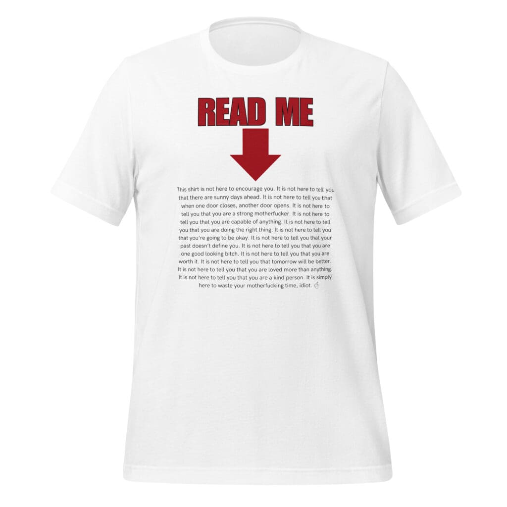 Read Me - Waste Your Time Unisex t-shirt - photo 4